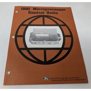 1981 Ford Microprocessor Control Units Training Service Guide Manual Book